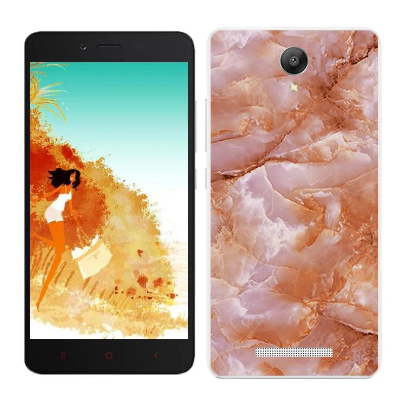 07 Чехлы для Xiaomi Redmi Note 2, Мягкая силиконовая задняя крышка для телефона Redmi Note2, черный Чехол С Рисунком Слона для Hongmi Note2 - Цвет: 07