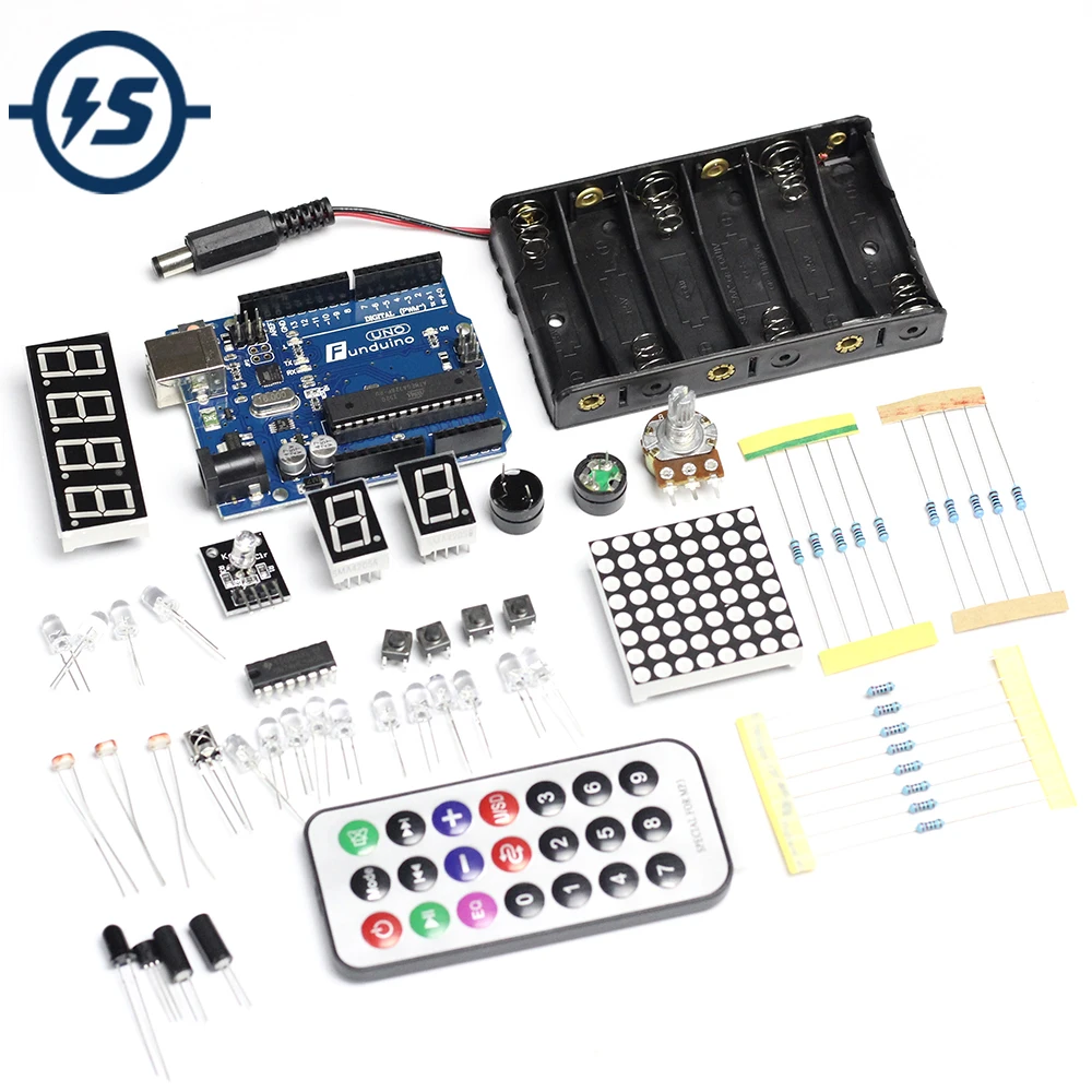 Для Arduino Стартовые наборы базовые Обучающие детали для Funduino совместимы с UNO MB 102