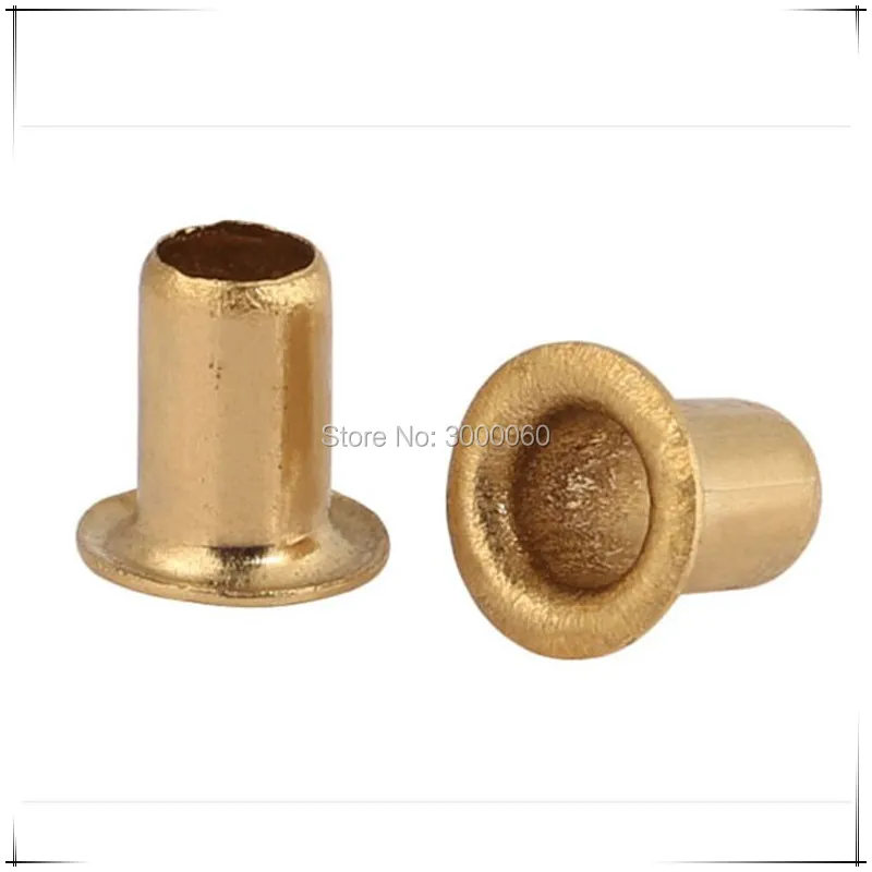 

M1.5x2.5mm Copper Hollow Tubular Rivets For Double-sided Circuit Board PCB Vias Nails 2000pcs/lot