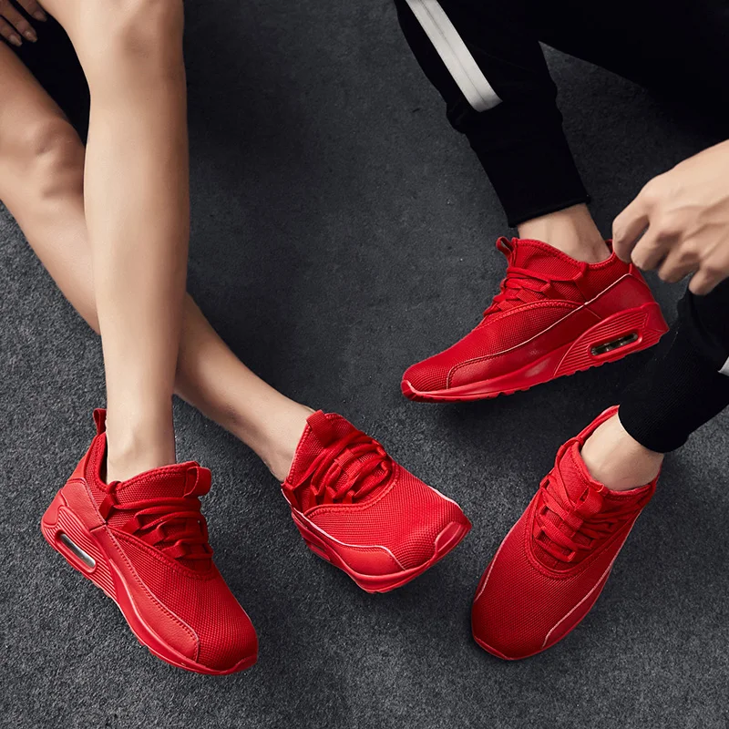 DR.EAGLE Mens Women Running Shoes For Men Jogging Walking shoes White Red Woman Sneakers Outdoor Sport Sneaker Gym | Спорт и