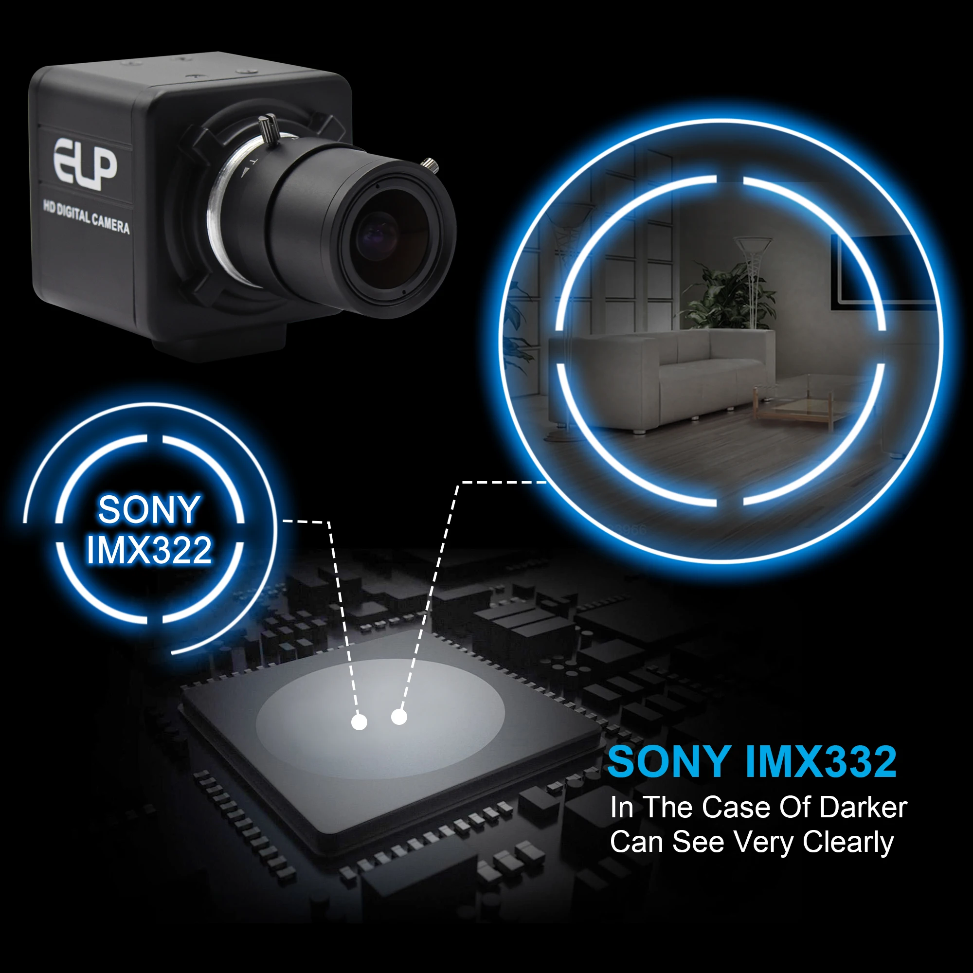 Цифровая usb камера Full HD 1080P H.264 30 кадров/с UVC Android Linux Windows Mac объектив 2 8 12 мм с