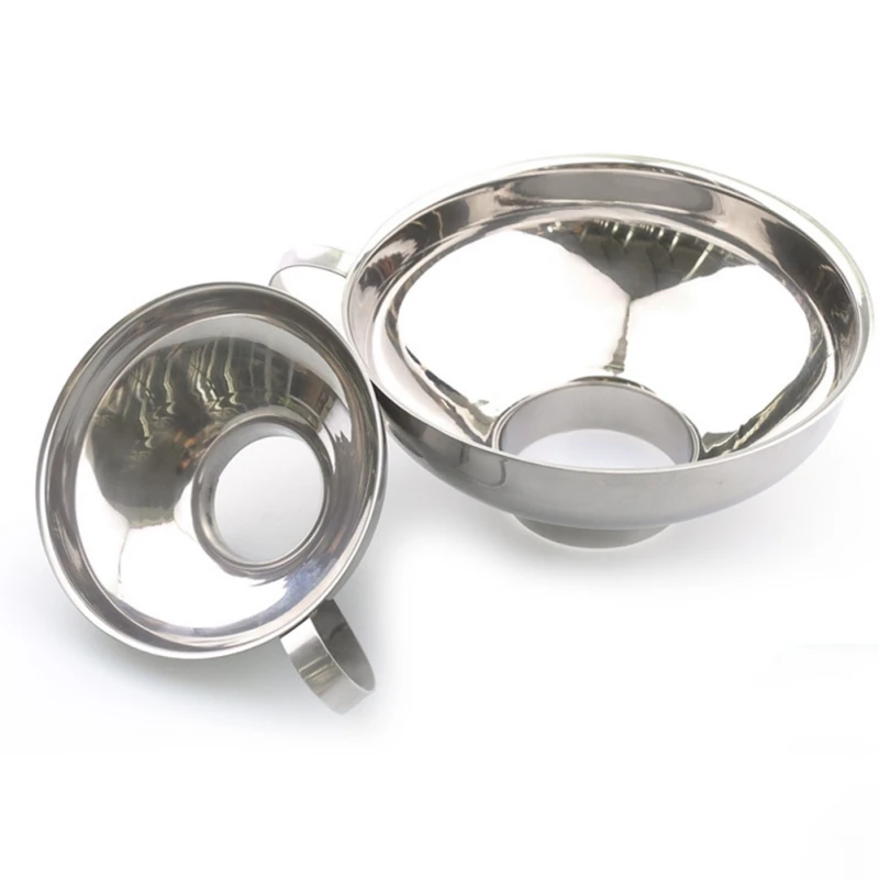 Stainless Steel Wide Mouth Funnel Salad Canning Hopper Filter Food Pickles Jam Funnel Kitchen Gadgets Accessories Tool