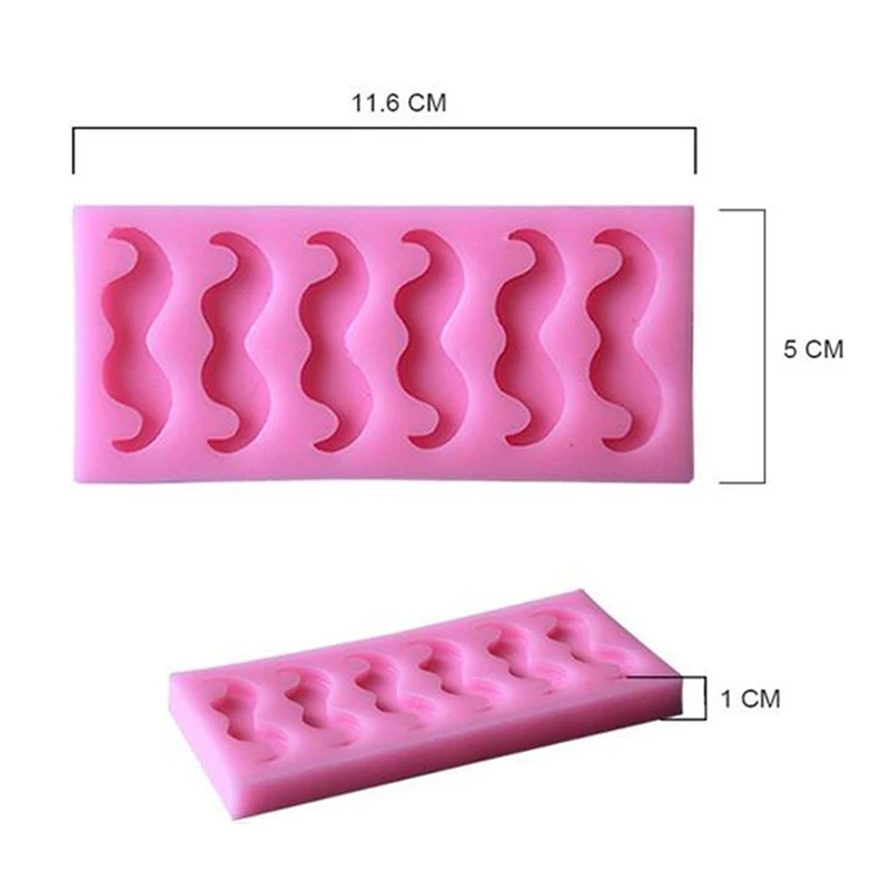 Силиконовые формы для торта с забавными усами и бородой Jello сахарное желе льда