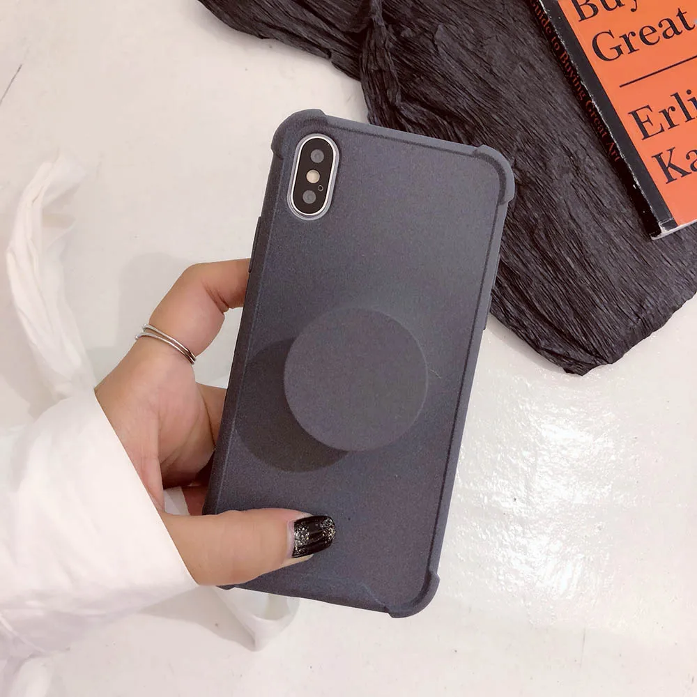 Встроенная шерсти бархатной текстурой краски pc чехол для iphone 7 8 X coque матовая