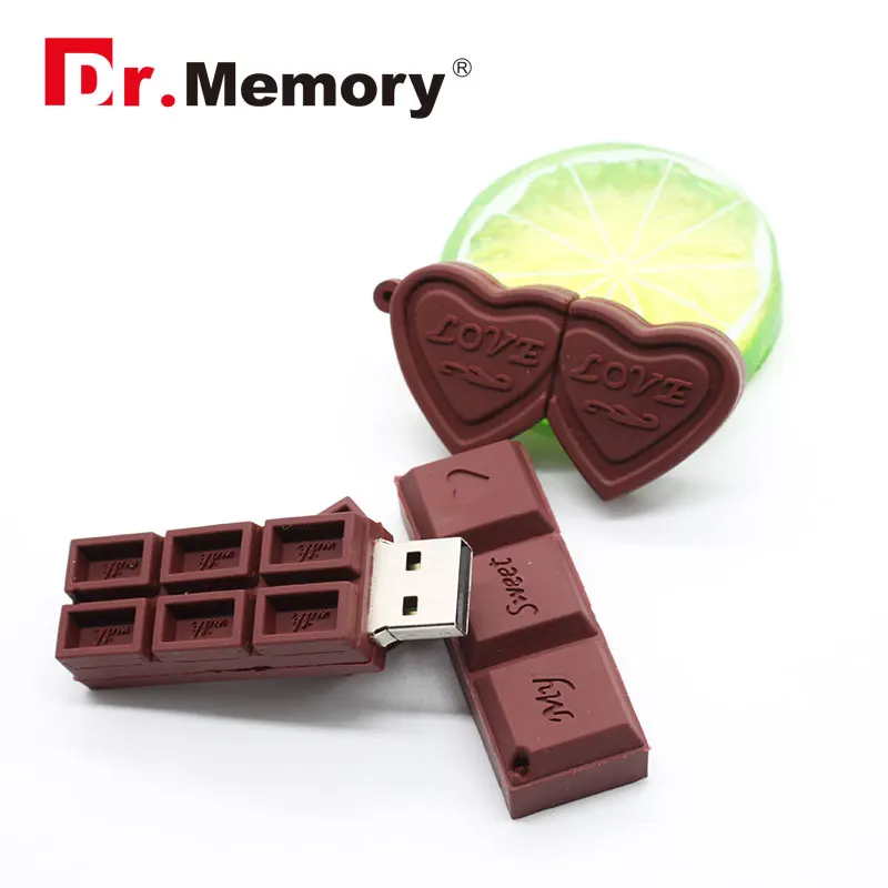 Милая шоколадная любовь USB флэш накопитель 128 м 4 ГБ 8 16 оперативной памяти 32 Гб