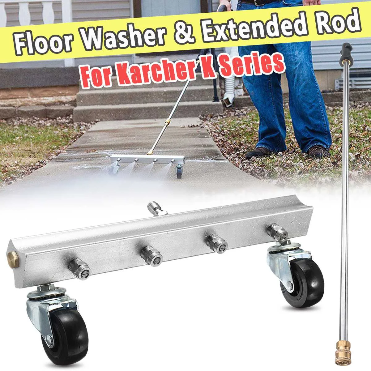 for Karcher K Мойка высокого давления, 4 насадки, автомобильная мойка для рамы корпуса, распылитель воды, моющая машина для k K HD, моющий набор инструментов - Цвет: for Karcher K