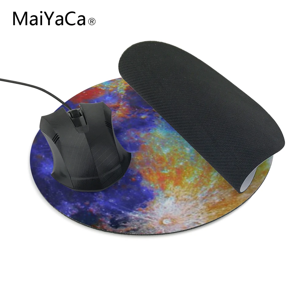 MaiYaCa новинка 2019 портативный игровой коврик для мыши в форме Луны резиновый