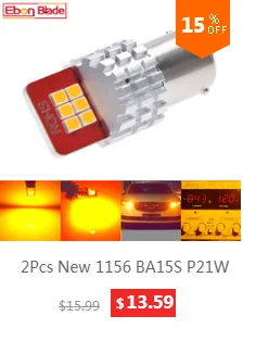 2 шт. питание 80 Вт 1156 BA15S XBD чипы R5W задний тормоз обратный сигнал поворота S25 P21W 12 в 24 В светодиодный Белый Красный Янтарный Canbus ОШИБОК