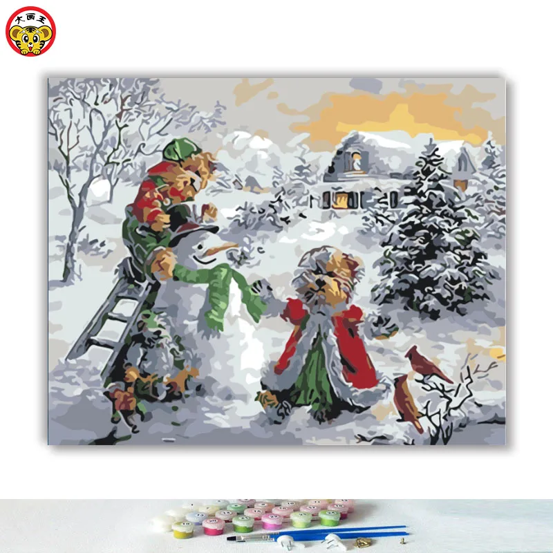 Живописи по номерам с изображением произведений искусства Раскраска Diy Красивая