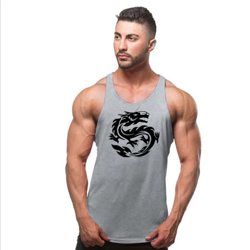 Gym deltoid брендовая одежда Beast Mode, майка для бодибилдинга, мужская майка для фитнеса, рубашка без рукавов, однотонная хлопковая майка - Цвет: 29