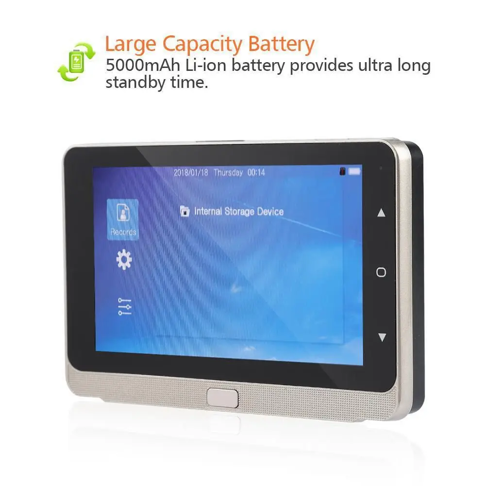 5 0 дюймов OLED дисплей цветной экран дверной звонок зритель цифровой глазок камера