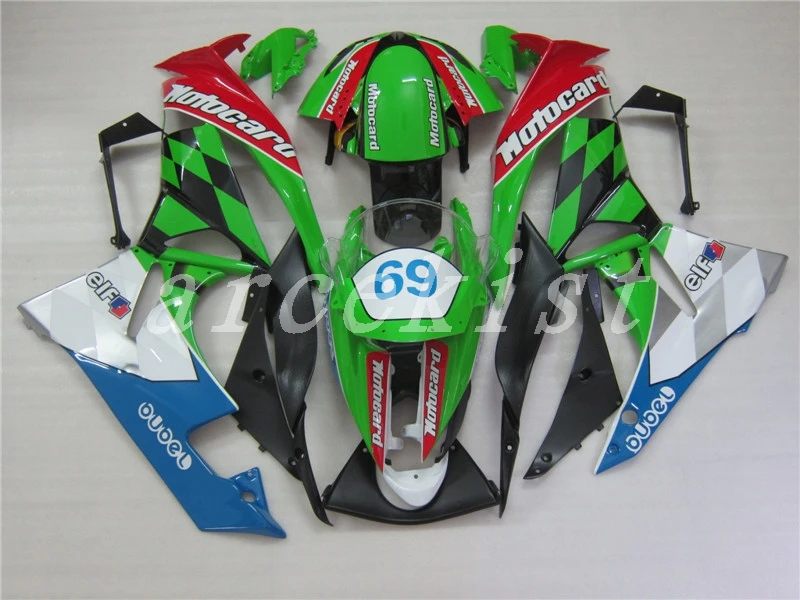 Новый ABS весь обтекатели комплект подходит для kawasaki Ninja ZX6R 636 2009 2010 2011 2012 6R 09 10 11 12