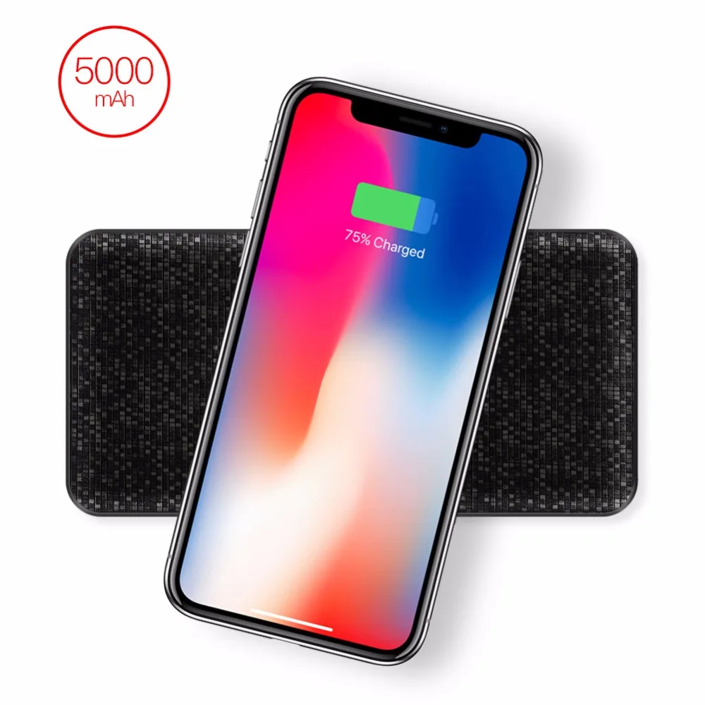 Yoobao Беспроводной внешний аккумулятор 5000 мАч для iPhone X 8 Универсальное портативное