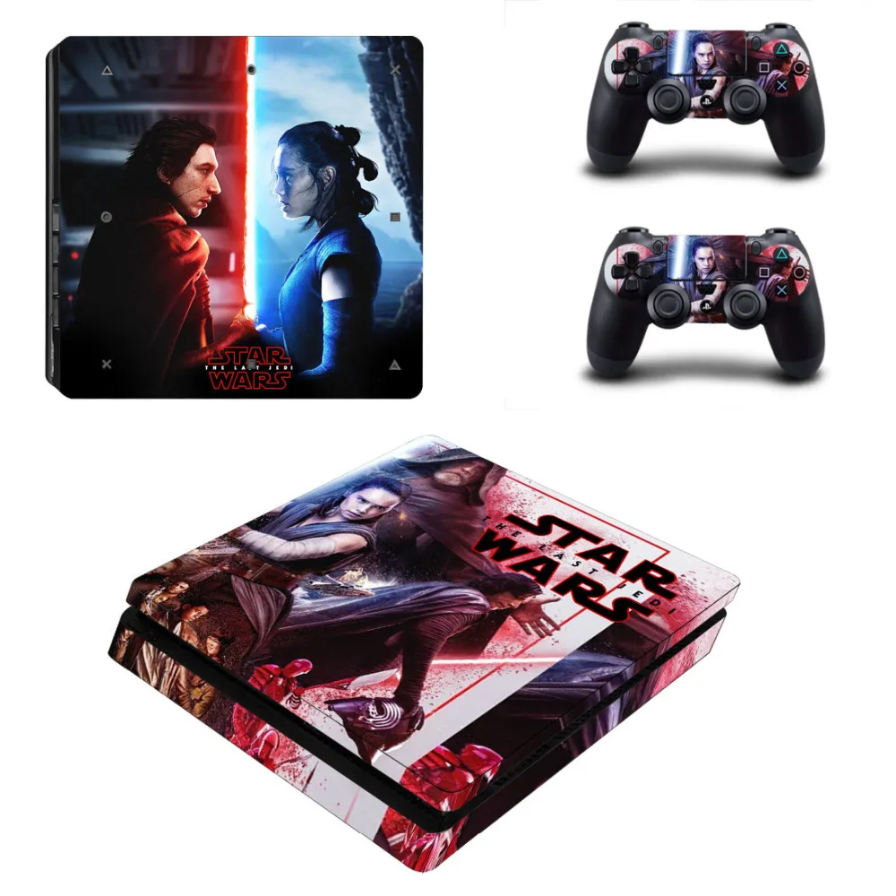 Звездные войны последний джедай PS4 тонкий стикер кожи для sony playstation 4 консоли и 2 контроллеров PS4 тонкий стикер кожи наклейка