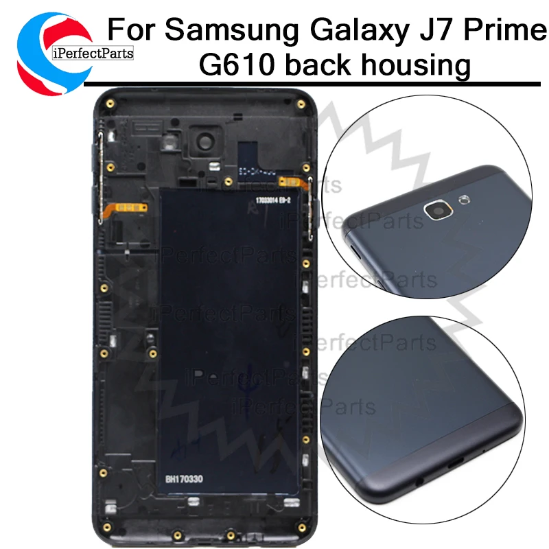 Задняя крышка батарейного отсека для Samsung Galaxy J7 Prime G610F G610 стеклянная корпуса SAMSUNG