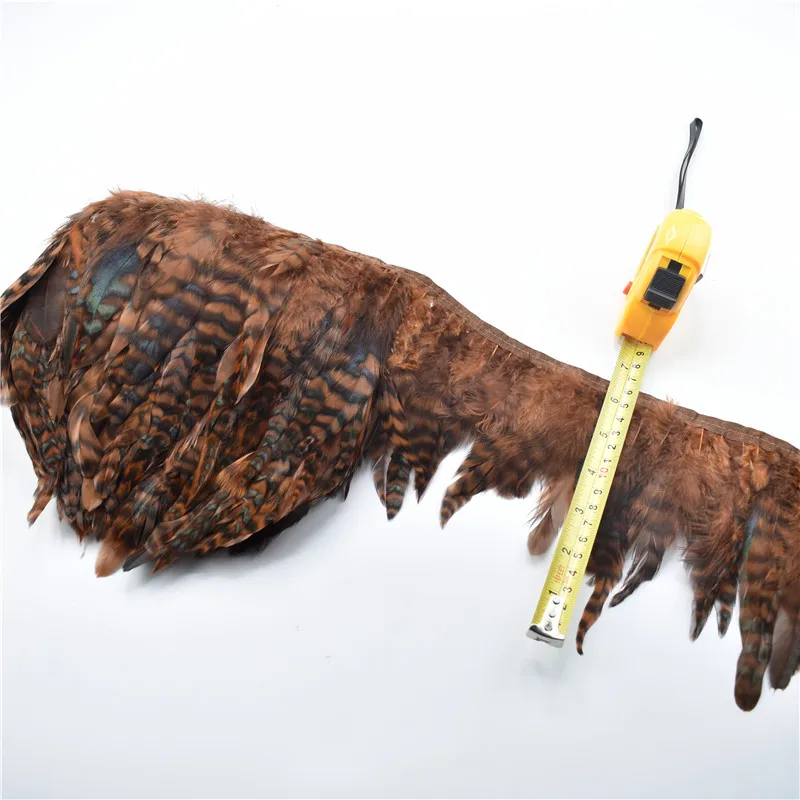 Оптовая продажа 10 ярдов перья фазана окрашенная бахрома сделай сам центральный