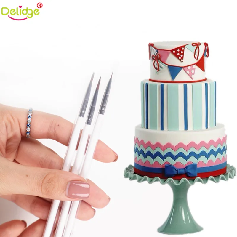 Delidge 3 шт./компл. волк центов украшения торта пера Fondant(сахарная) формирование ручка сахарный инструмент инструменты для украшения тортов из мастики