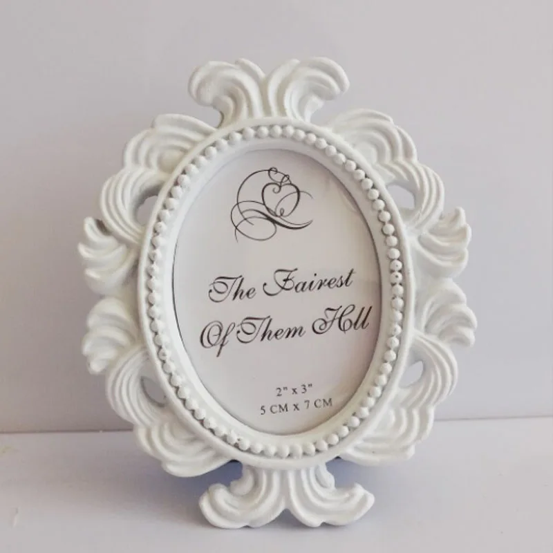 100 шт. новая 2016 Красивая овальная маленькая фоторамка в стиле барокко модный