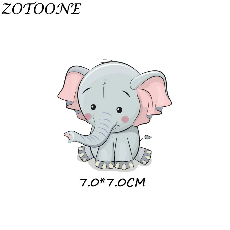 ZOTOONE милые животные, комбинация, единорог, железные нашивки для одежды, термо-Стикеры для одежды, аппликация в виде сердца, детская одежда - Цвет: 1077