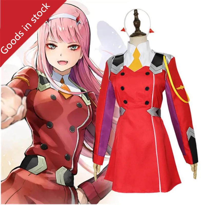 Аниме Дарлинг в франксе 02 Cos Zero два Косплей Костюм Униформа платье комплект