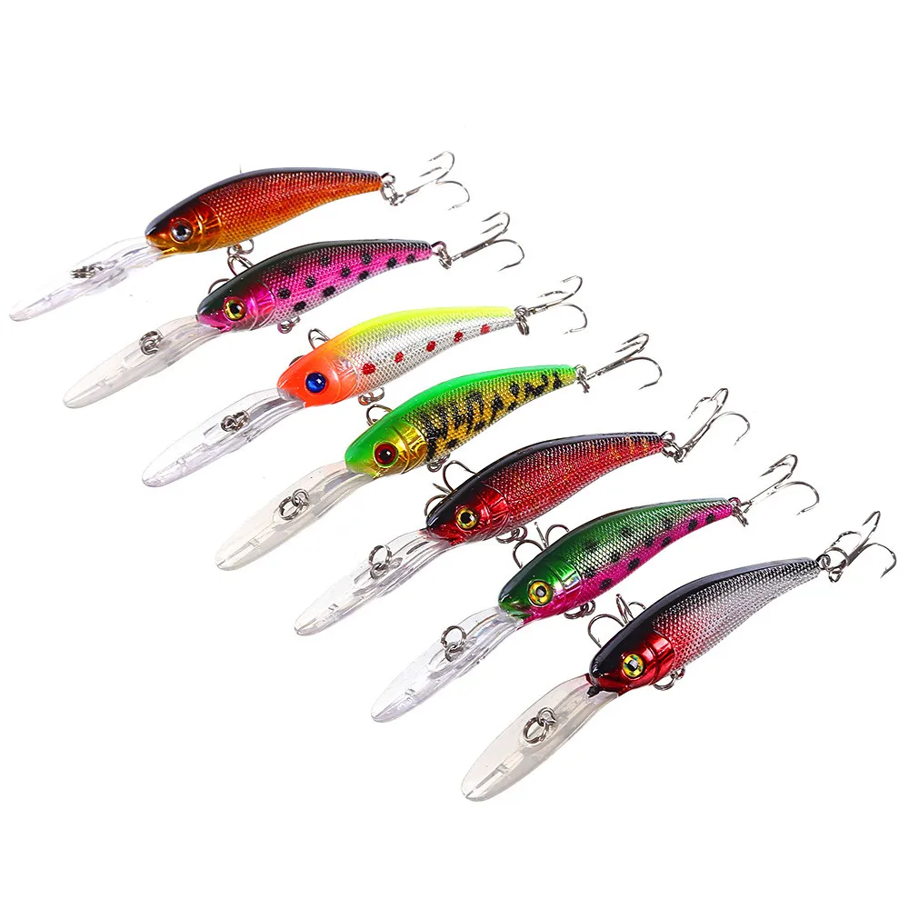 

HiUmi 10CM 7.8G 3D Fish Eyes Fishing Lure Artificial Minnow Hard Baits Tackle With Hooks Reflective Fake Bait L4