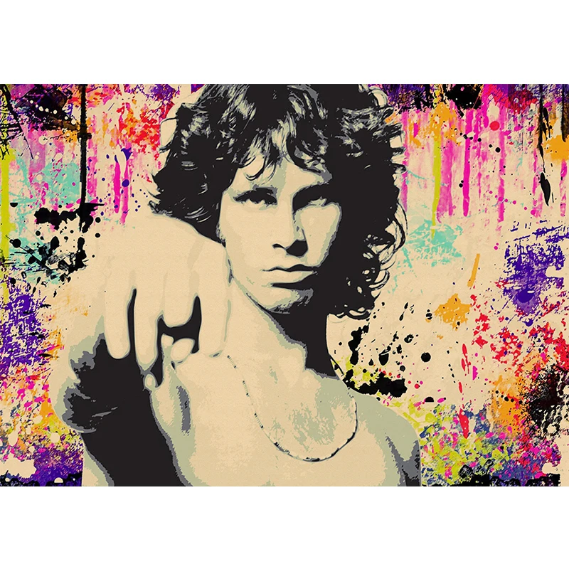 ВИНТАЖНЫЙ ПЛАКАТ домашний декор двери Jim Morrison крафт-рок плакат ретро плакат Рок-группа плакат музыкальной звезды настенные картины