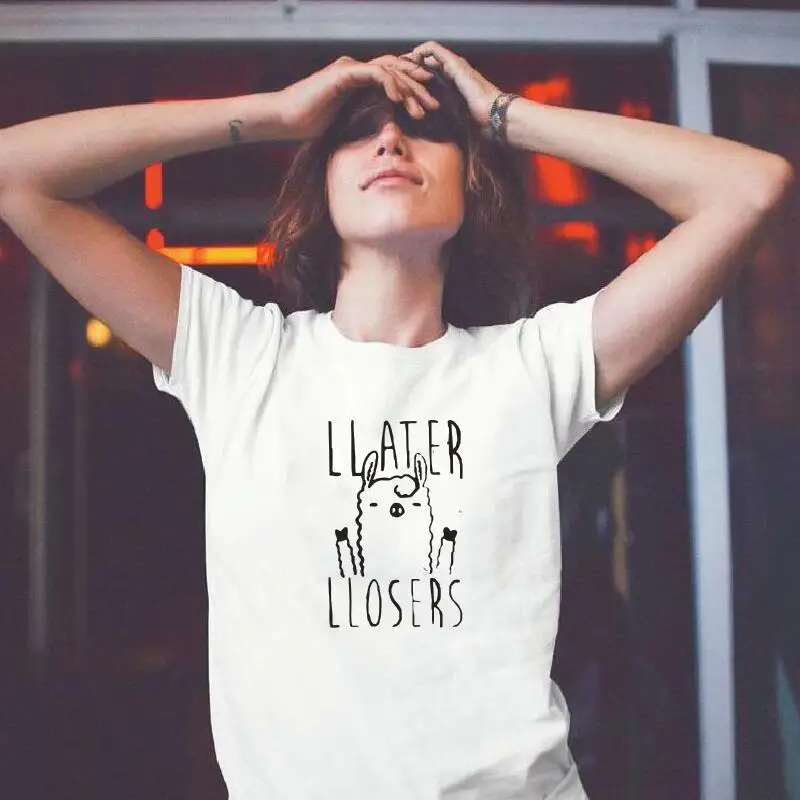 

New Short Sleeve Women Tshirt White Black O-neck Letter Print Traveler Funny Tee Shirt Female Harajuku Plus Size Tshirt Women