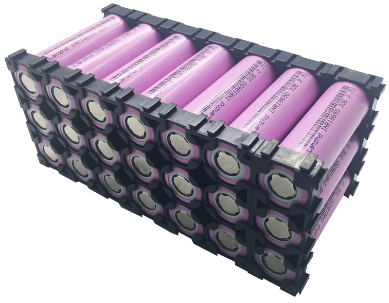 8-30PCS 18650 Batteries 3.7V Li ion 3300mAh 30A 18650VTC7 INR18650 battery with fixed bracket 18650 Holder and Splicing Bracket