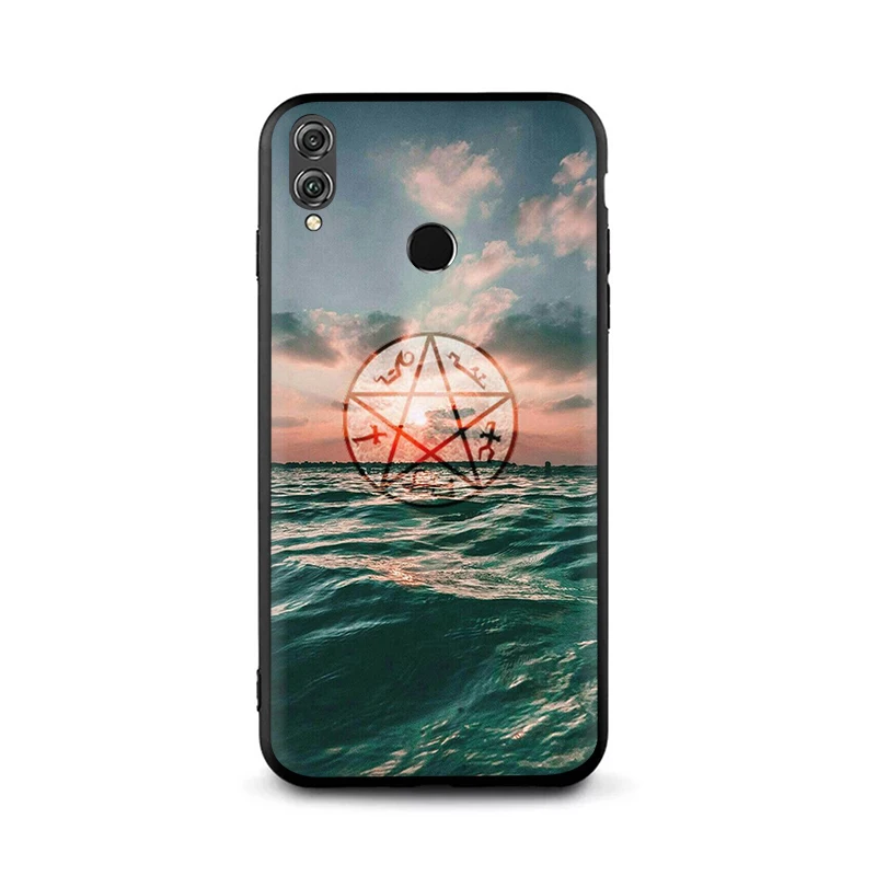 B8 Сатанинская пентаграмма Мягкий силиконовый чехол для телефона для Huawei Honor 6a 7A Pro 7C X 8C 8X8 9 10 Lite вид 20 9X Pro - Цвет: B8