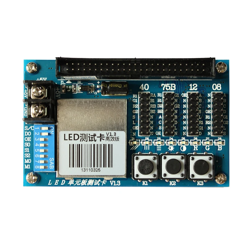 

free shipping led screen unit module led testing card AMS-V3 for led display checking and repair easy use