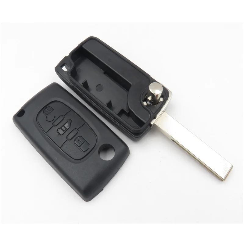 Cocolockey сменный Корпус ключа для Fiat Scudo 3 кнопки Средний Ван знак без батареи