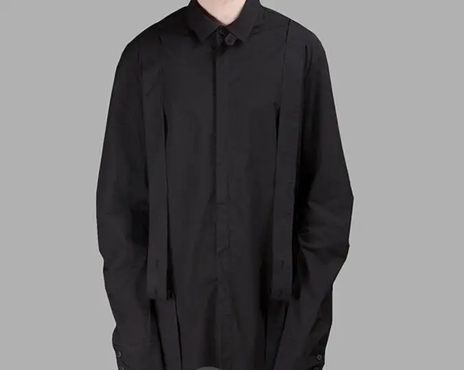 S-6XL Горячая/Весенняя Мужская Новая модная индивидуальная черная классическая
