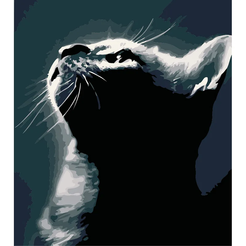 Восхитительные котики DIY картина маслом по номерам Картина на холсте для