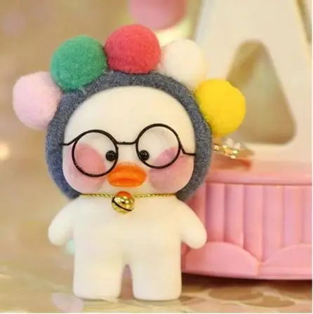 28 Новинка, Lalafanfan, милый брелок, Kawaii, кафе, Мими, желтая утка, фигурка, брелок, сумки, украшения, игрушки для детей - Цвет: 28