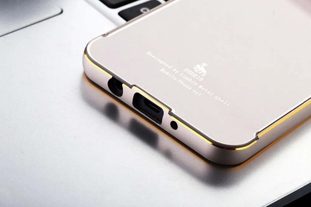 Luphie For Samsung Galaxy A3 metal case with Acrylic mirror back cover Luxury shockproof shell A3000 aluminum housing