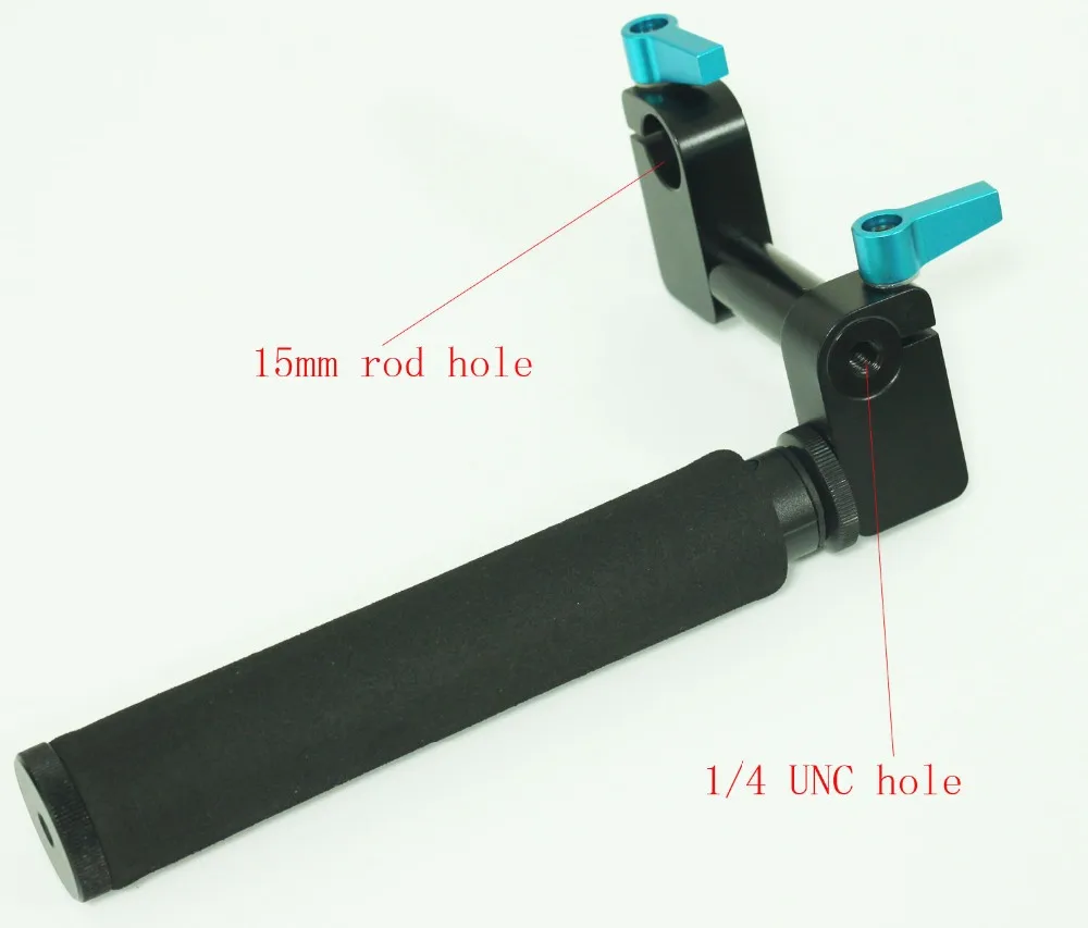 

camera Grip with rod clamp for 15mm rod rig rail support 2" for 5D2 5D3 SYSTEM