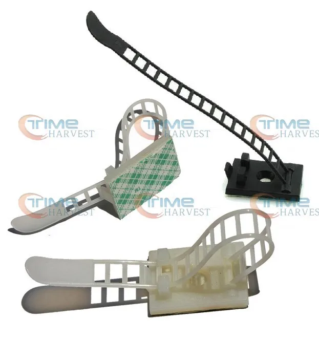 Держатель кабеля наклейка/регулируемые нейлоновые кабельные стяжки/основание с