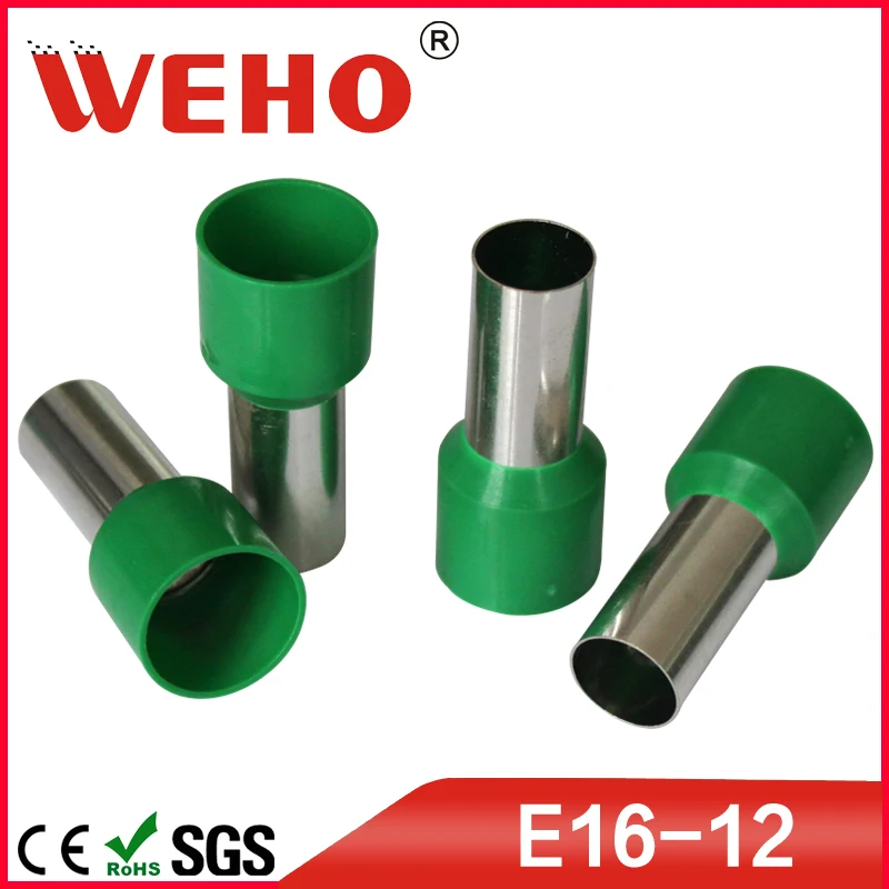 

E1612 E Cord-End Euro tube insulated terminal 1000pcs/pack free shipping