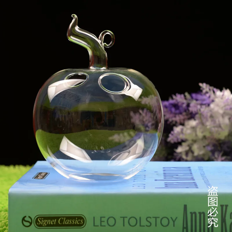 Стеклянная Яблочная ваза для цветов столовый плантатор контейнер террариума