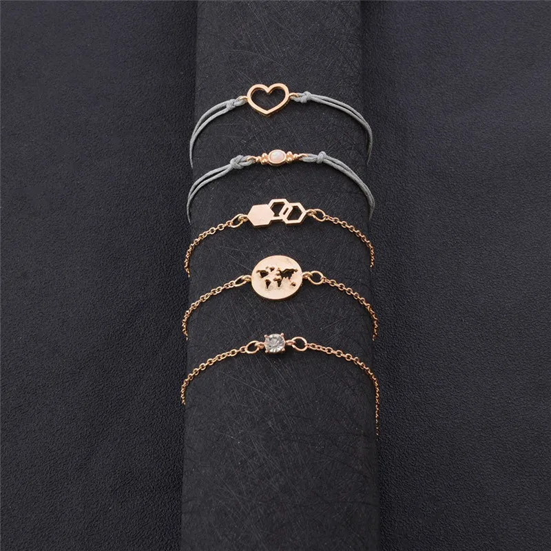 GFLV модный браслет Genmentric Hart Beads подвесные Женские украшения Богемия ветер