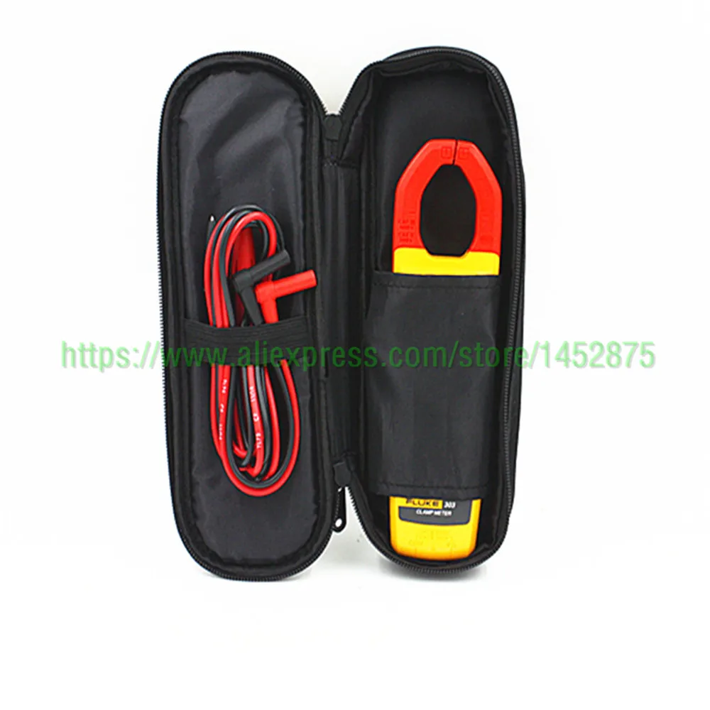 Fluke 303 цифровой клещи мультиметр AC 600A подсветка дисплей с мягким чехлом KCH16|Детали