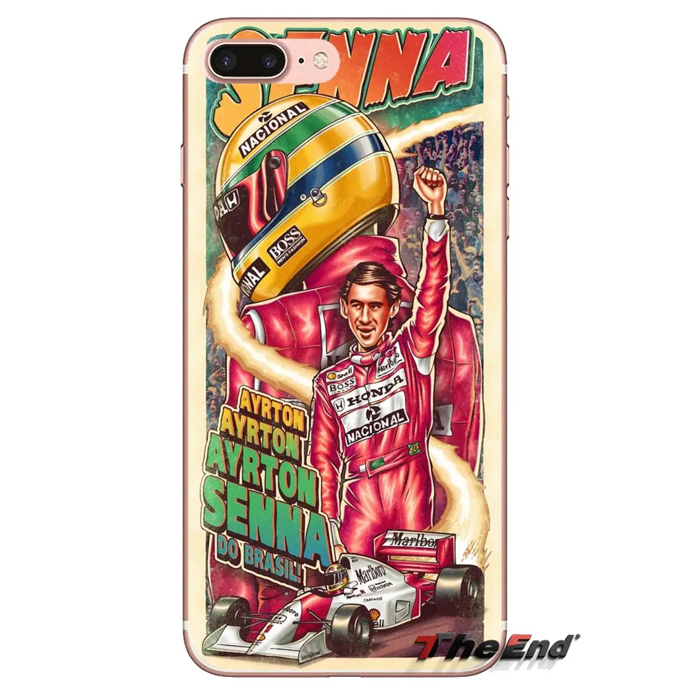 Для Xiao mi 4 5 5s 6 A1 A2 5X6X8 9 Lite SE Pro Max Mix 2 3 S TPU прозрачный чехол для кожи Ayrton Senna гоночный