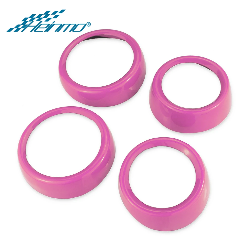 4PCS DoorHandle Pink Аксессуары для MINI Cooper Автомобильный декоративный стикер для интерьера чехол для MINI Clubman F54 Стайлинг для MINI Cooper F54 для MINI F54 - Название цвета: 4PCS DoorHandle Pink