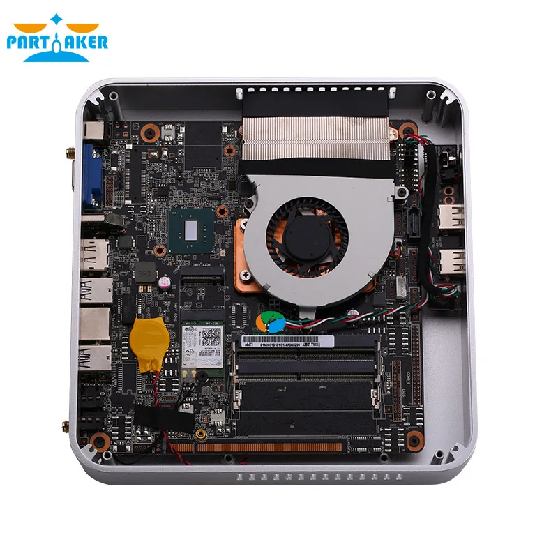 Мини ПК Win 10 Intel Core i7 7700HQ DP VGA HDMI LAN 6 * USB микро компьютер Linux DDR4 Max 32 ГБ AC Wifi мини