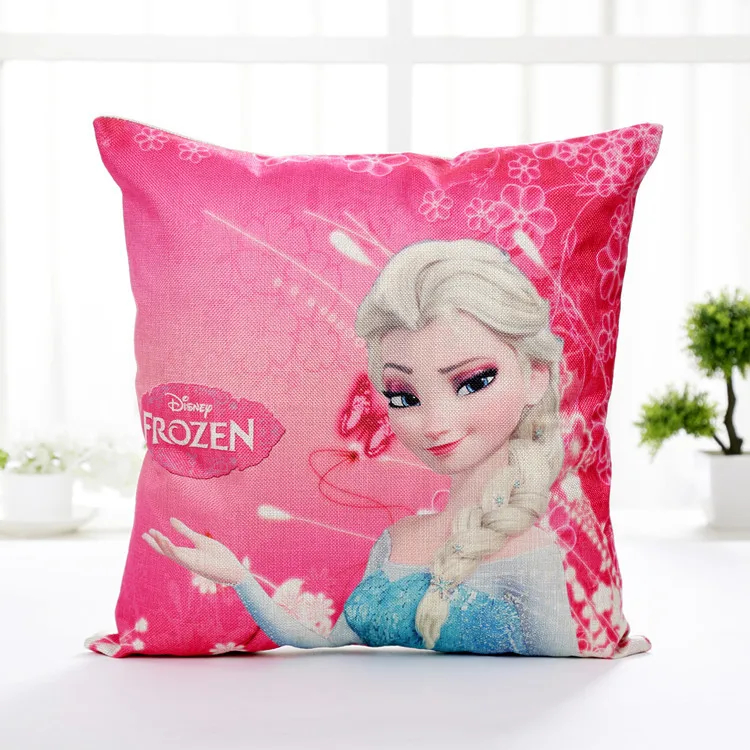 45x45 см чехол для подушки disney Frozen, домашний текстиль, детская парная наволочка для девочек, декоративные наволочки, чехол для гостиной