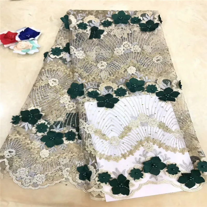 Кассиэль Последние африканские камни Кружевные ткани Вышитые высокого качества Нигерийский тюль Французские ткани сетчатого материала.