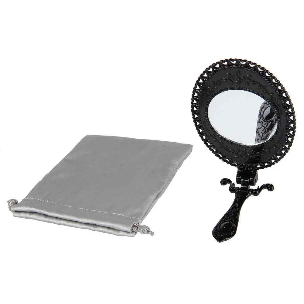 1 шт. складной Зеркала под старину Стиль Макияж рук зеркало черный для