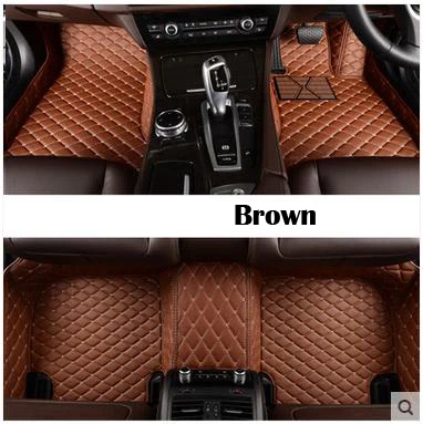 brown RKAC для правого привода пользовательские автомобильные коврики для Honda civic crider vezel fit Accord CRV XRV Odyssey Jazz City crosstour - Название цвета: brown