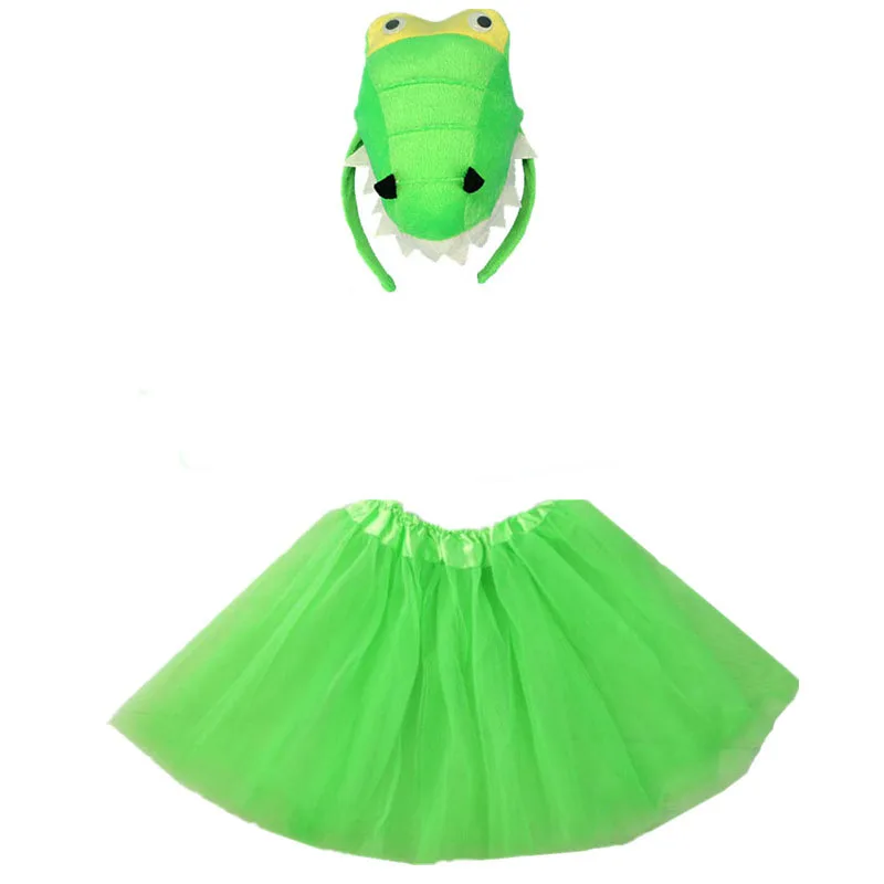 Animals Cosplay Costume Headband Tutu Skirt Set Accessories Kids Children Girl Party Dress Up Props Halloween Christmas | Тематическая