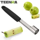 Сеялка для фруктов TEENRA, 1 шт., 18 см, из нержавеющей стали, для удаления семян яблок, груша, легкое закручивание, кухонные инструменты